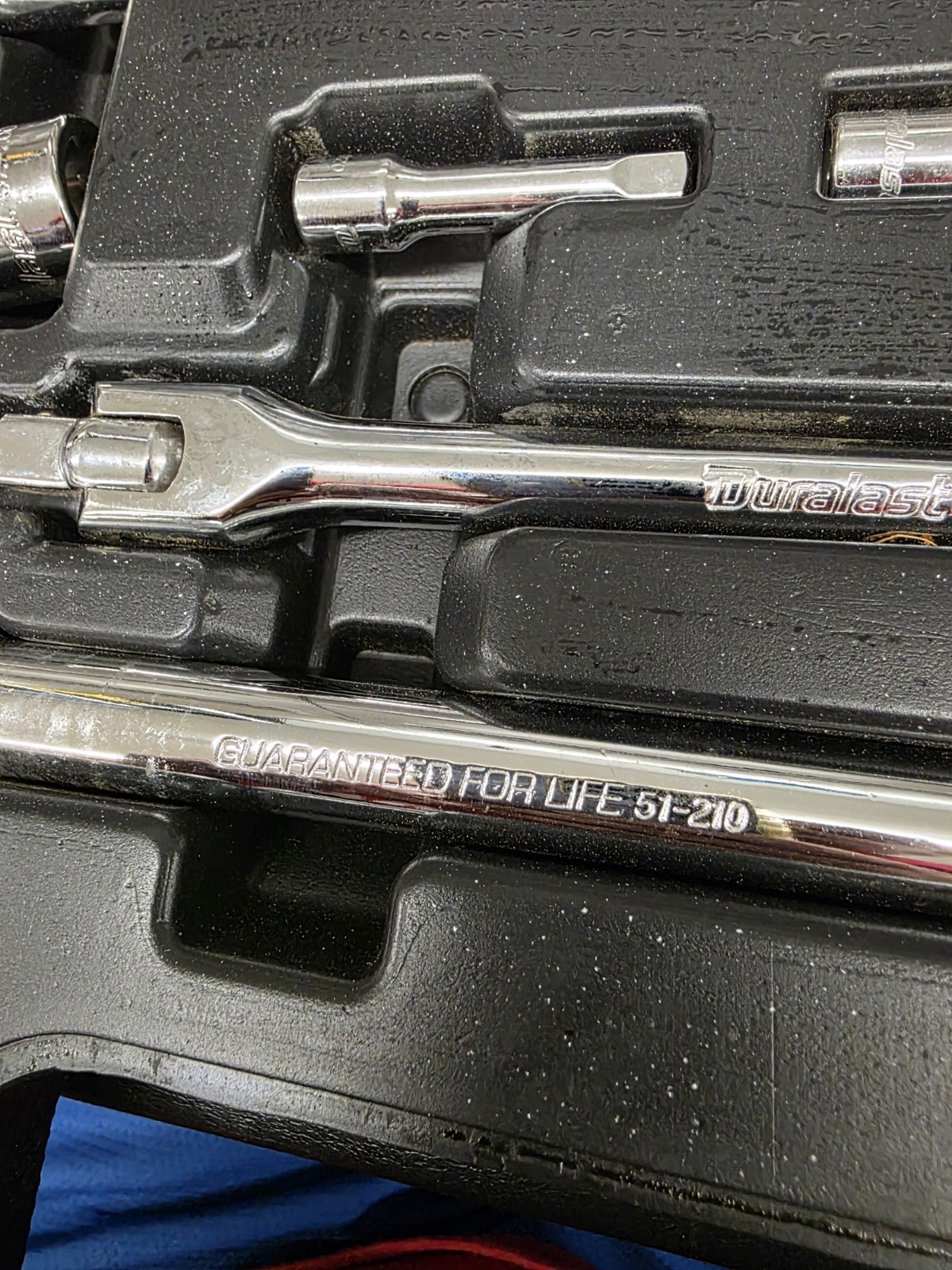 Duralast 17pc Master Accessory Set Extensions U-Joints Breaker Bar 1/4 3/8 1/2