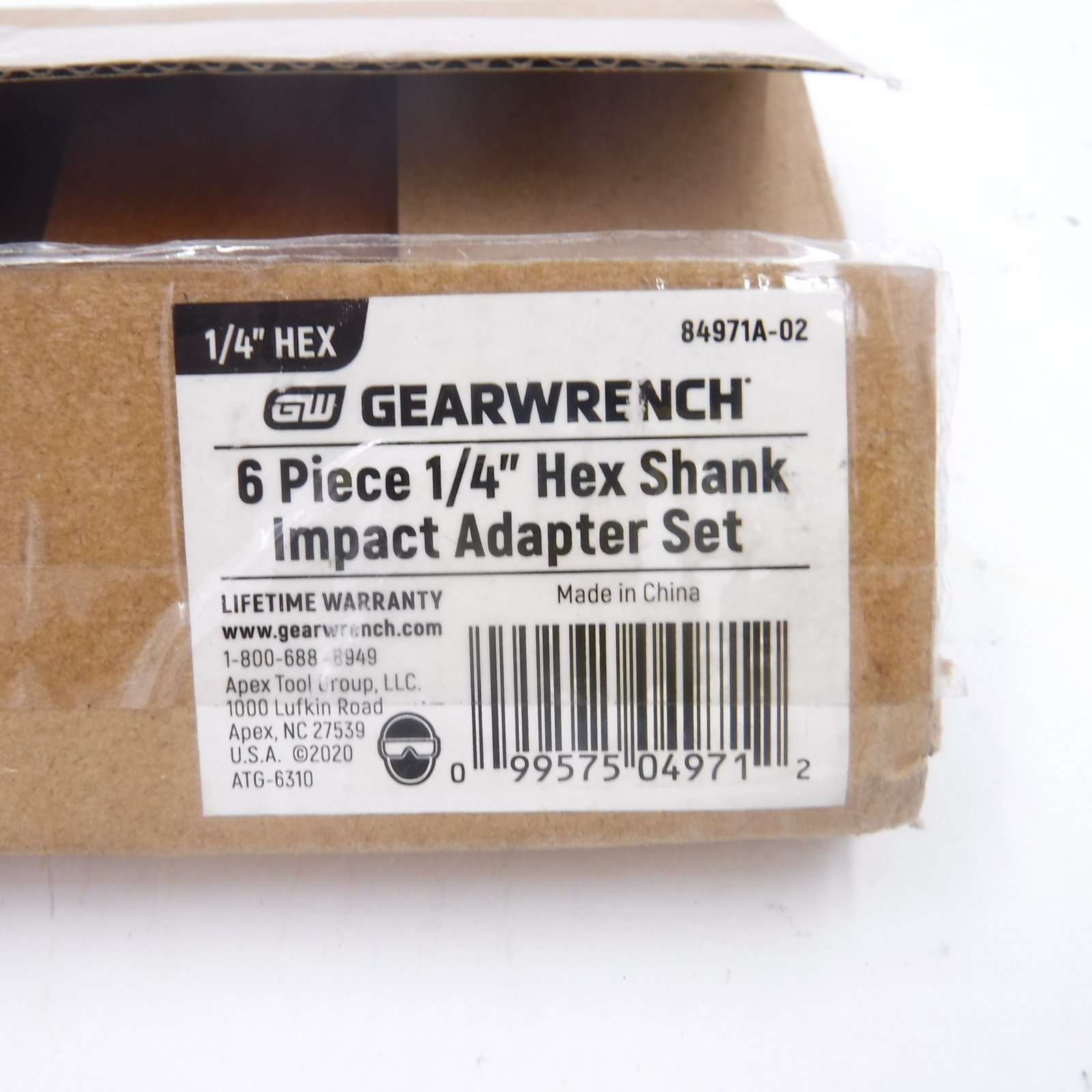 Gearwrench 6pc 1/4″ Hex Quick Change Socket Adapter Set 1/4, 3/8, 1/2 84971A-02