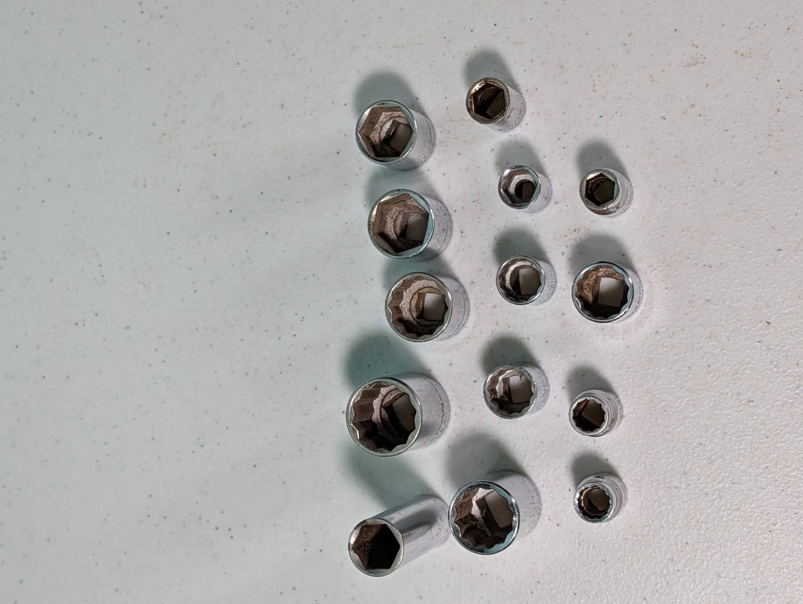 Vintage Craftsman Sockets 8 Are 12 Point 6 Are 6 Point Sockets Made In USA 14