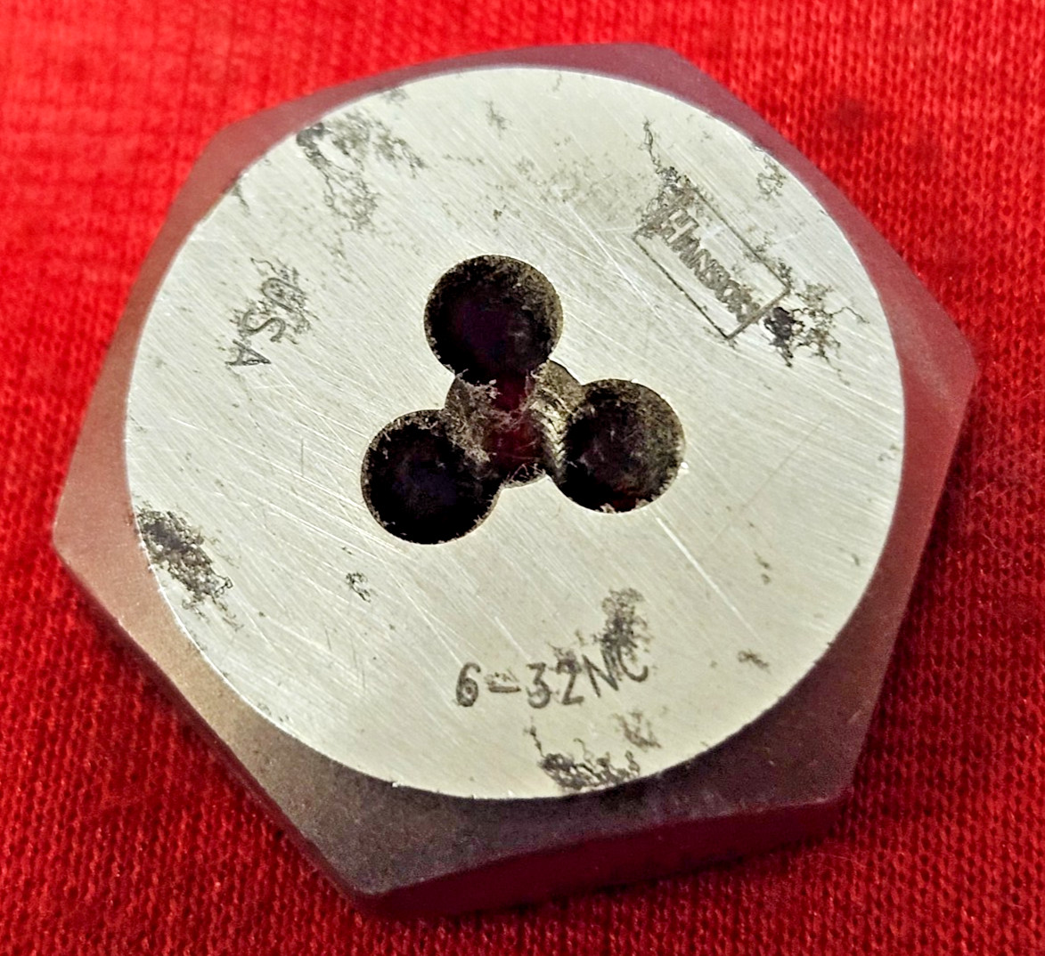 6-32 X 1″ Hex Die Irwin Hanson 6418 Carbon Steel SAE USA RH Rethreading