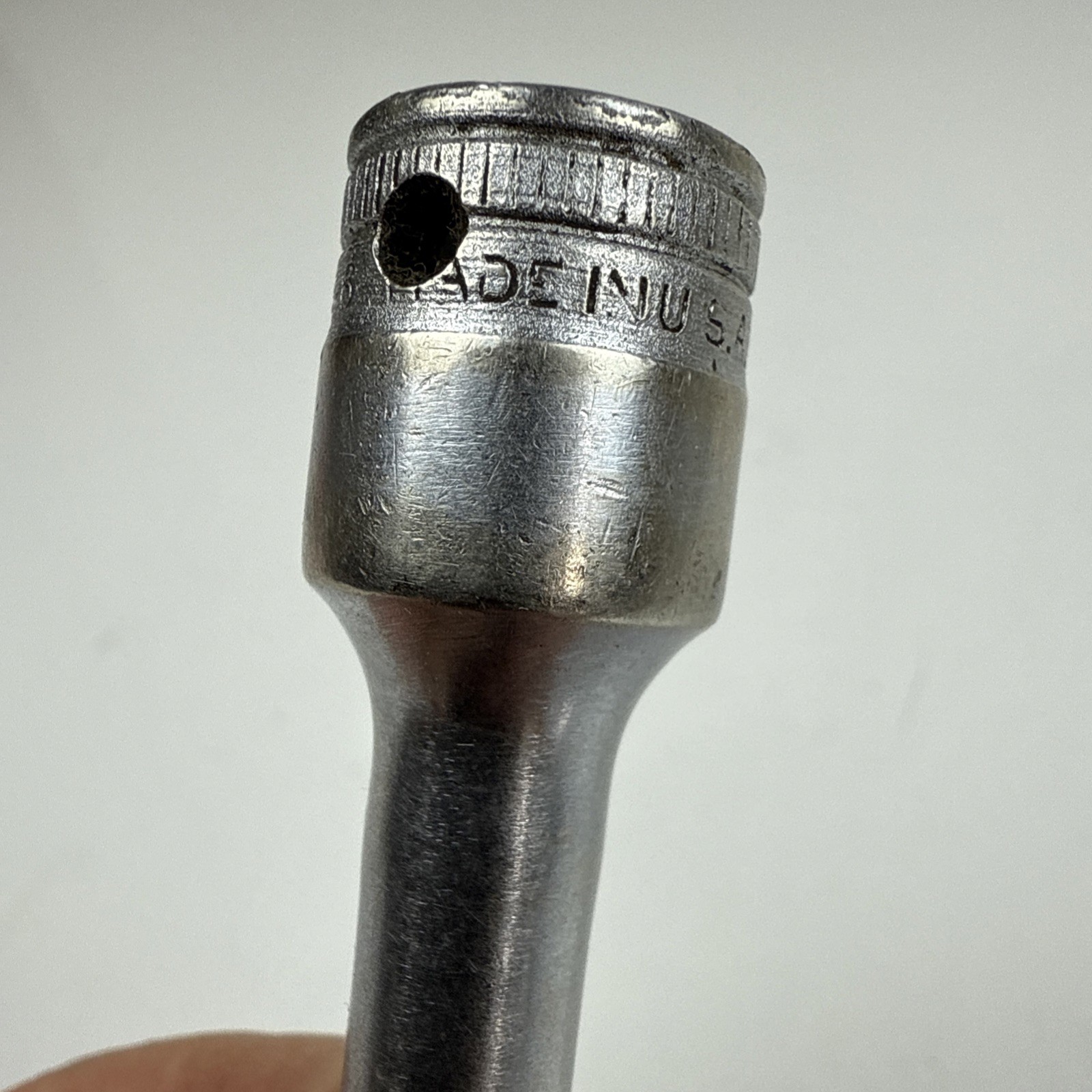 Snap On Vintage Standard 6-7/8″ Long 3/8″ Drive Ratchet USA F-70-M 3” & 6” Ext.