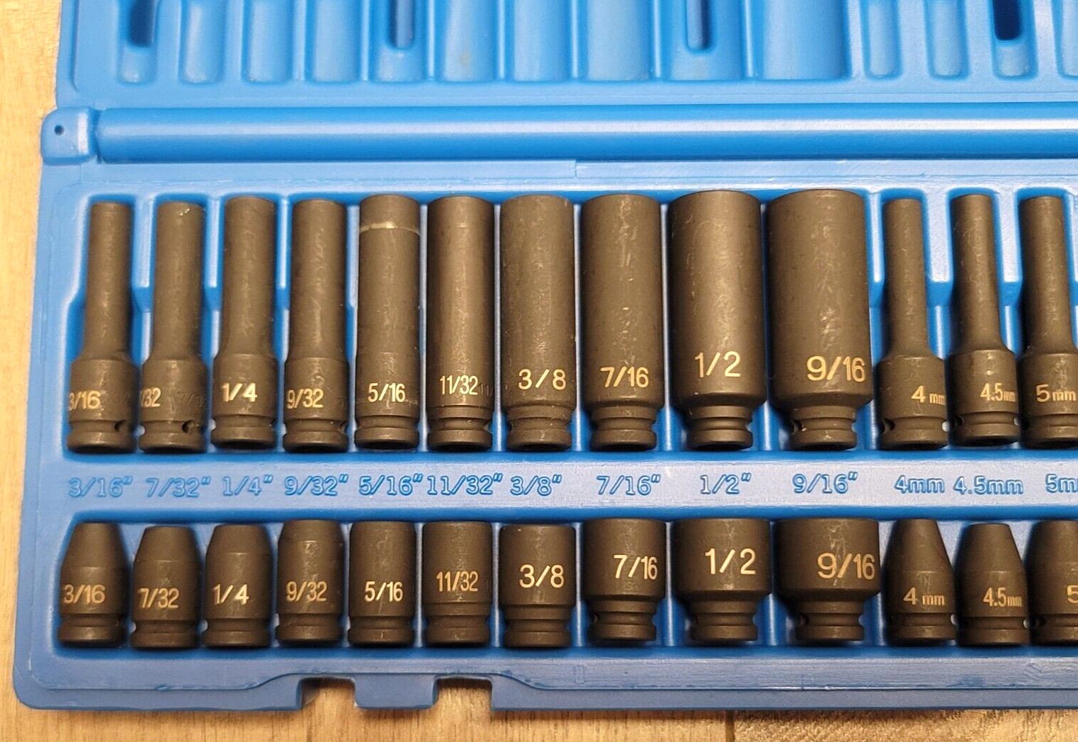 Grey Pneumatic 48pc 1/4″ dr Short & Deep SAE & Metric Impact Socket Set #9748