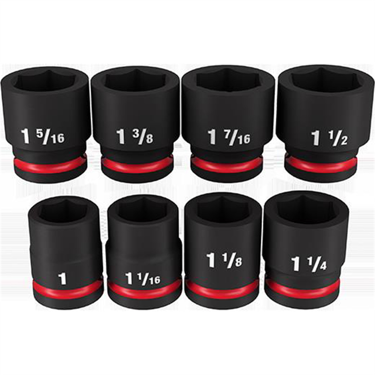 Milwaukee Tool 8PCSHOCKWAVE Impact Duty 3/4″ Drive SAE Standard 6 Point Socket S
