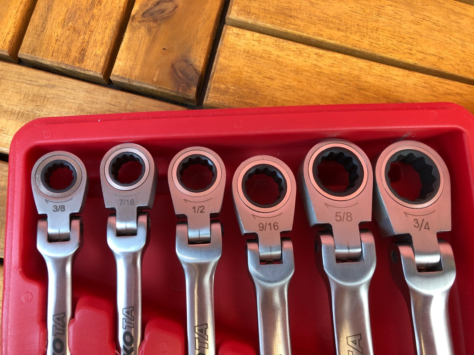 Brand-New NIKOTA 72T+ MULTIGEAR Multi-Position Head RATCHET WRENCH COMPLETE SET
