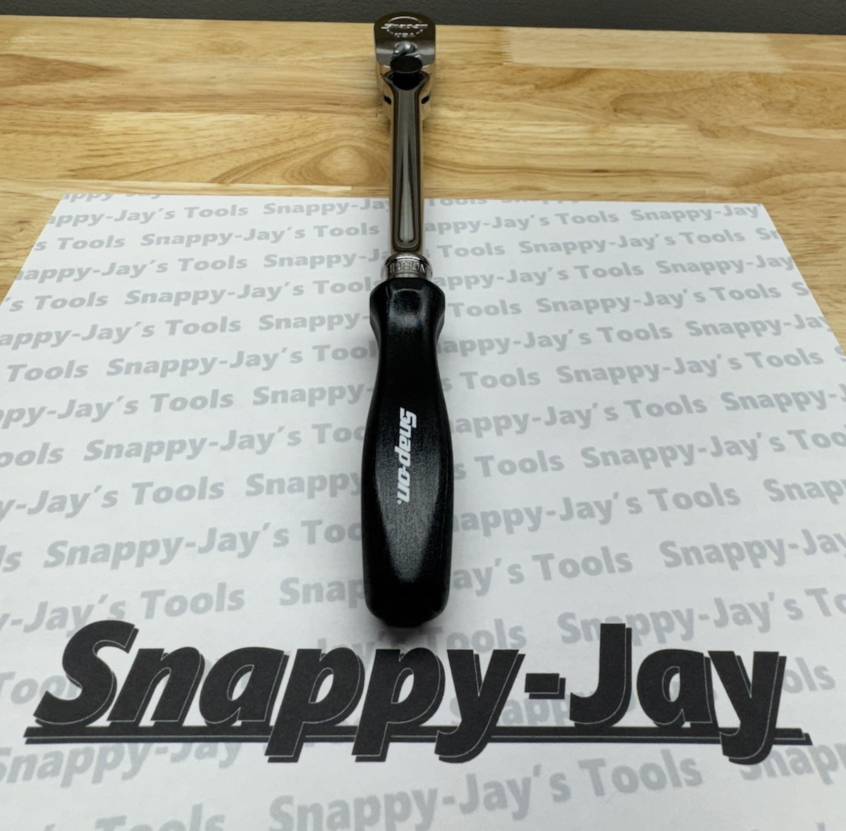 Snap-on Tools NEW BLACK 3/8″ Drive Hard Grip Multi-Position Ratchet FHD80MPBK