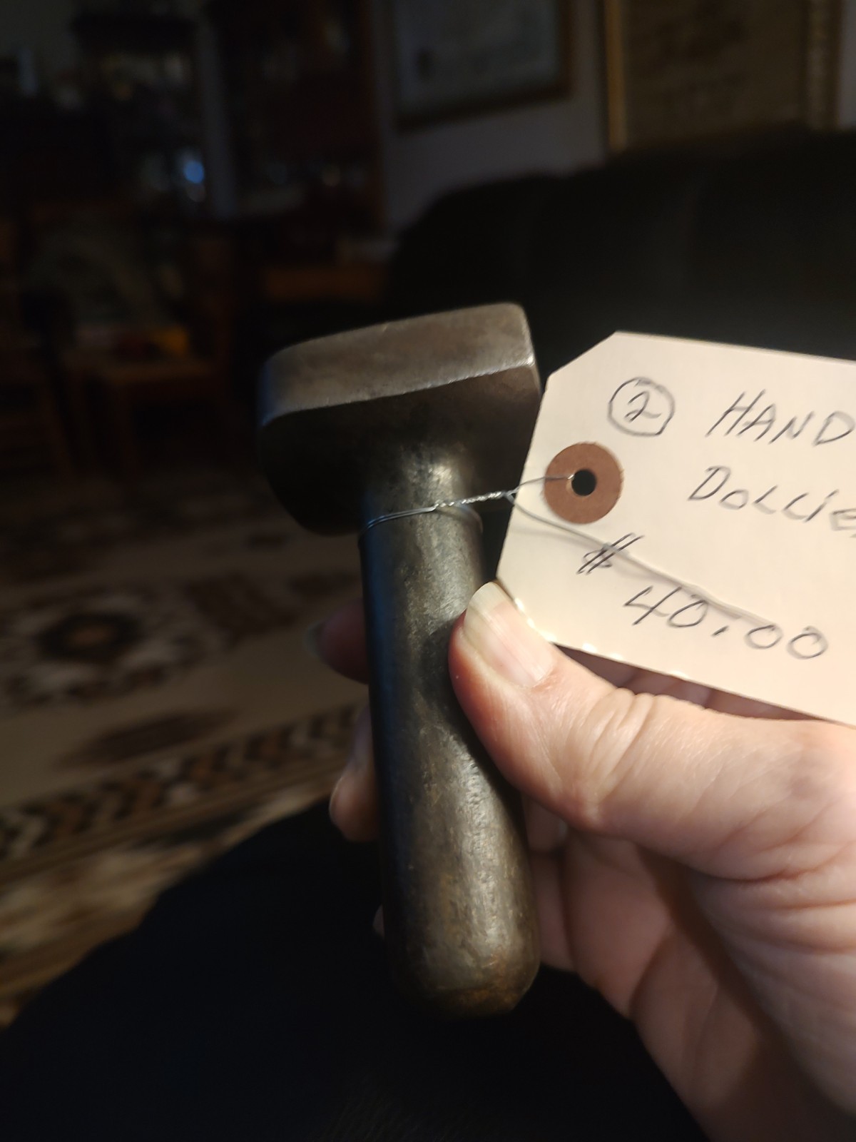 3 HAND ANVIL DOLLIES different shapes, heavy