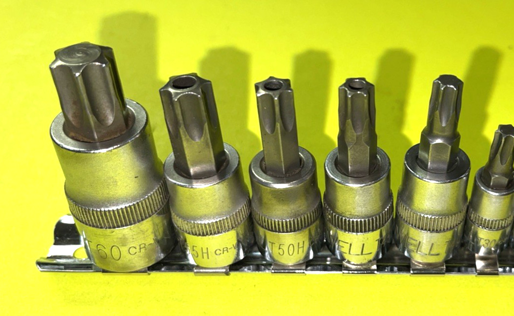 CORNWELL TOOLS 12 PIECE MULTI DRIVE TORX BIT SOCKET DRIVER SET TAMPER RESISTANT