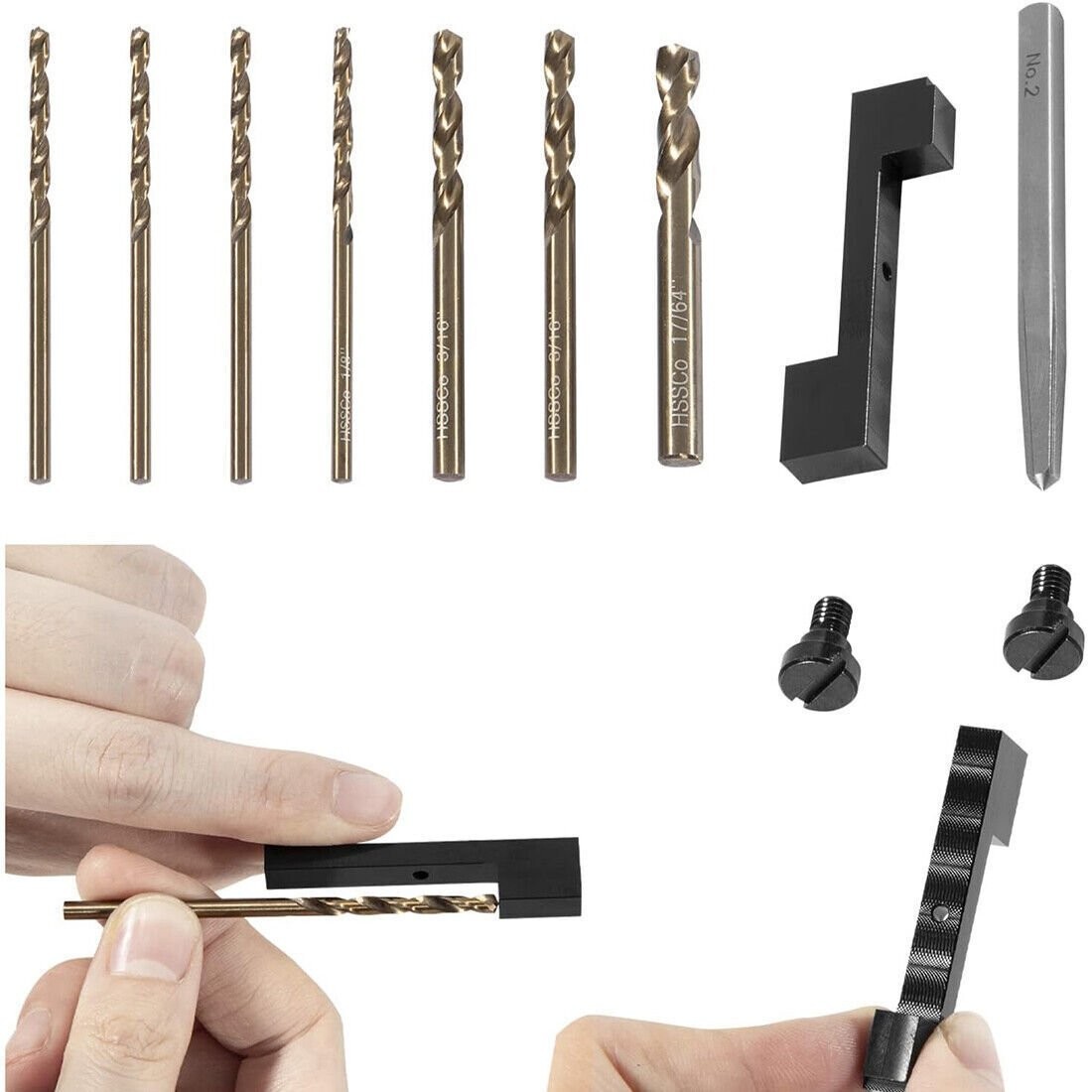 71500 Exhaust Manifold Bolt Stud Drill Template Removal Tool Kit for Dodge 5.7L