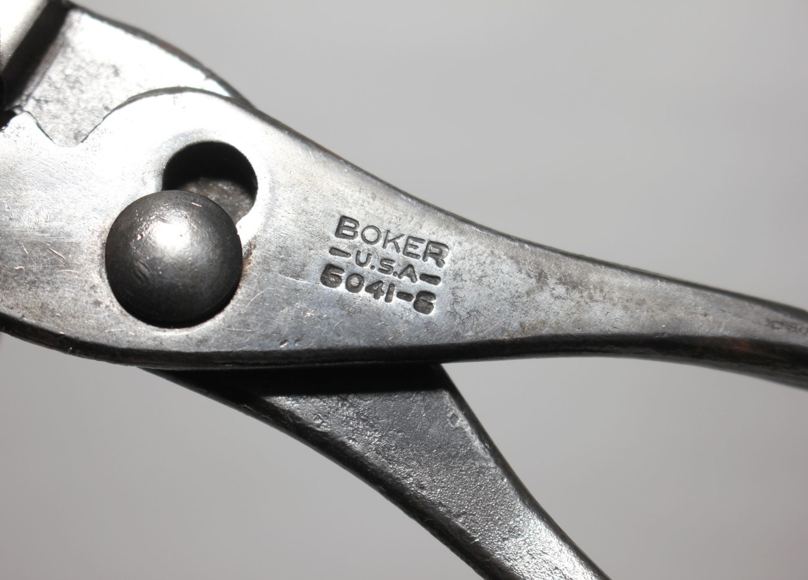 BOKER USA 5041-S 6-3/4″ Slip Joint Pliers With Cutter Textured Grips Vintage