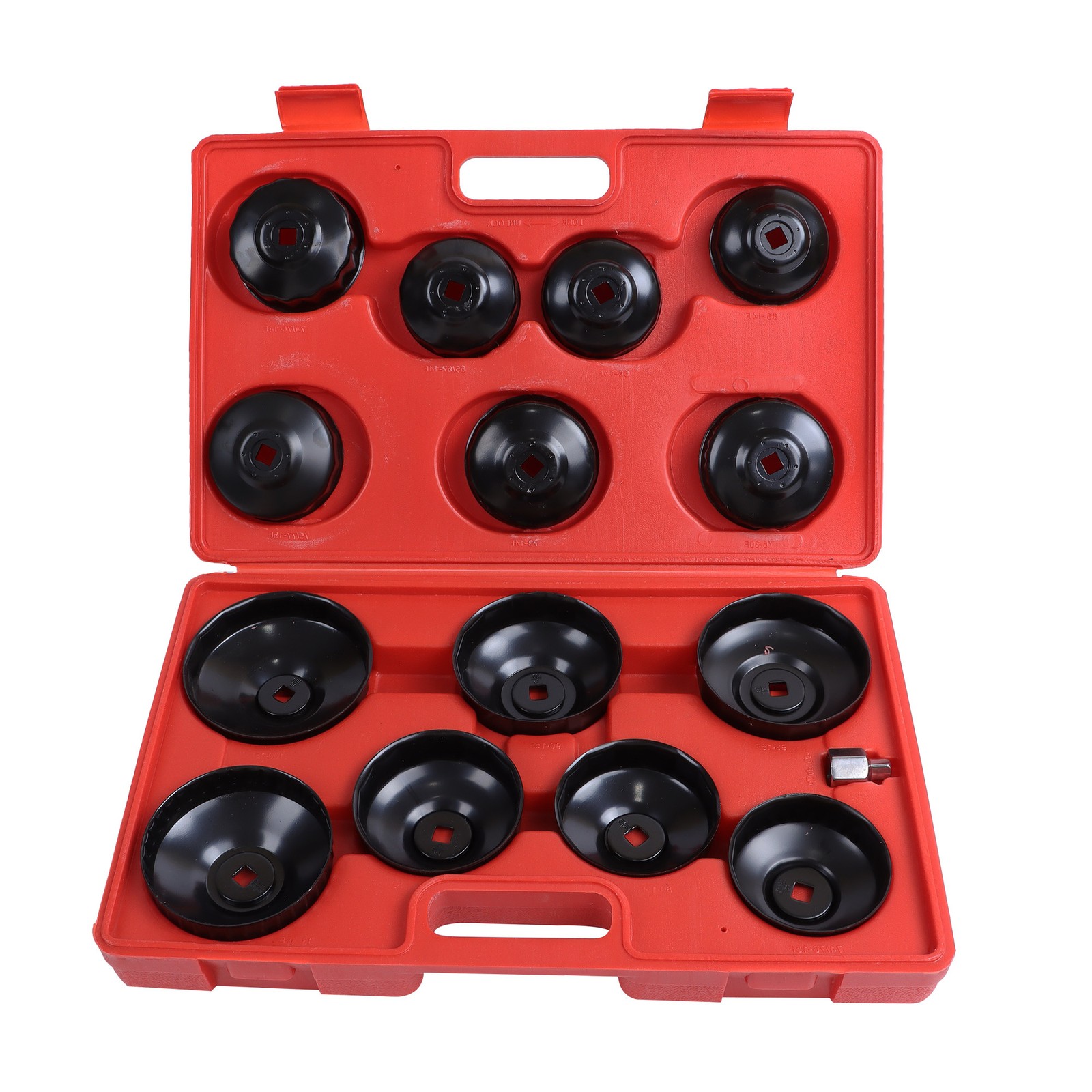 LABLT Oil Filter Sleeve Set Cup Sleeve Tool Set Oil Filter Cap Wrench 14 Pieces
