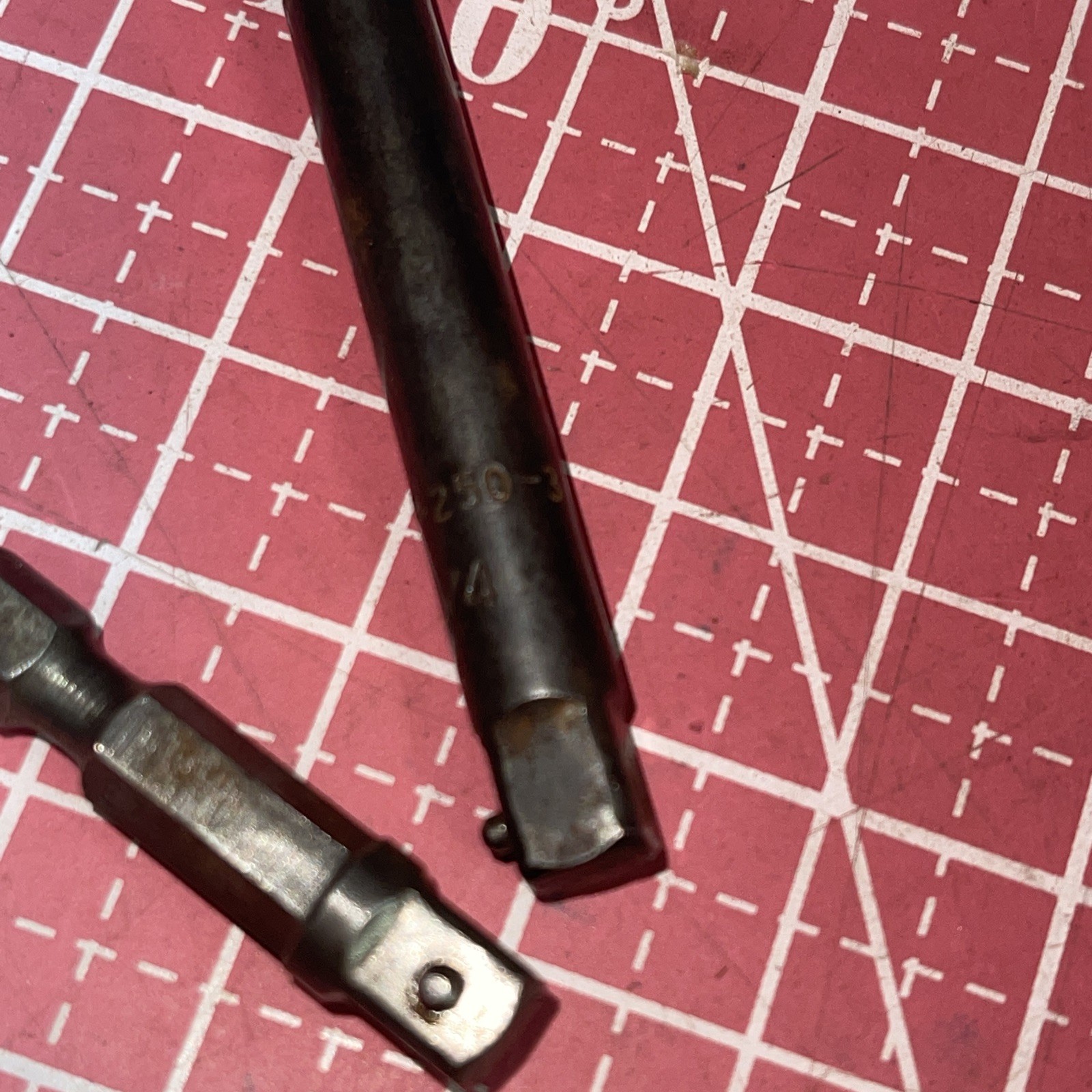 Vintage Apex 4 Pc 1/4» Power Drive Extension Set Ex250 1 2 3 & Ex3703 3/8 Drive