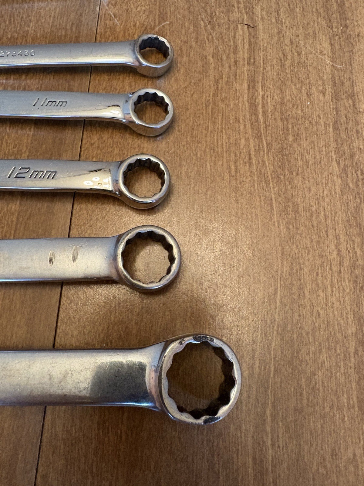 7pc. Snap On Metric 12pt. Combination Wrench Set OEXM 6,9,10,11,12,14,17MM