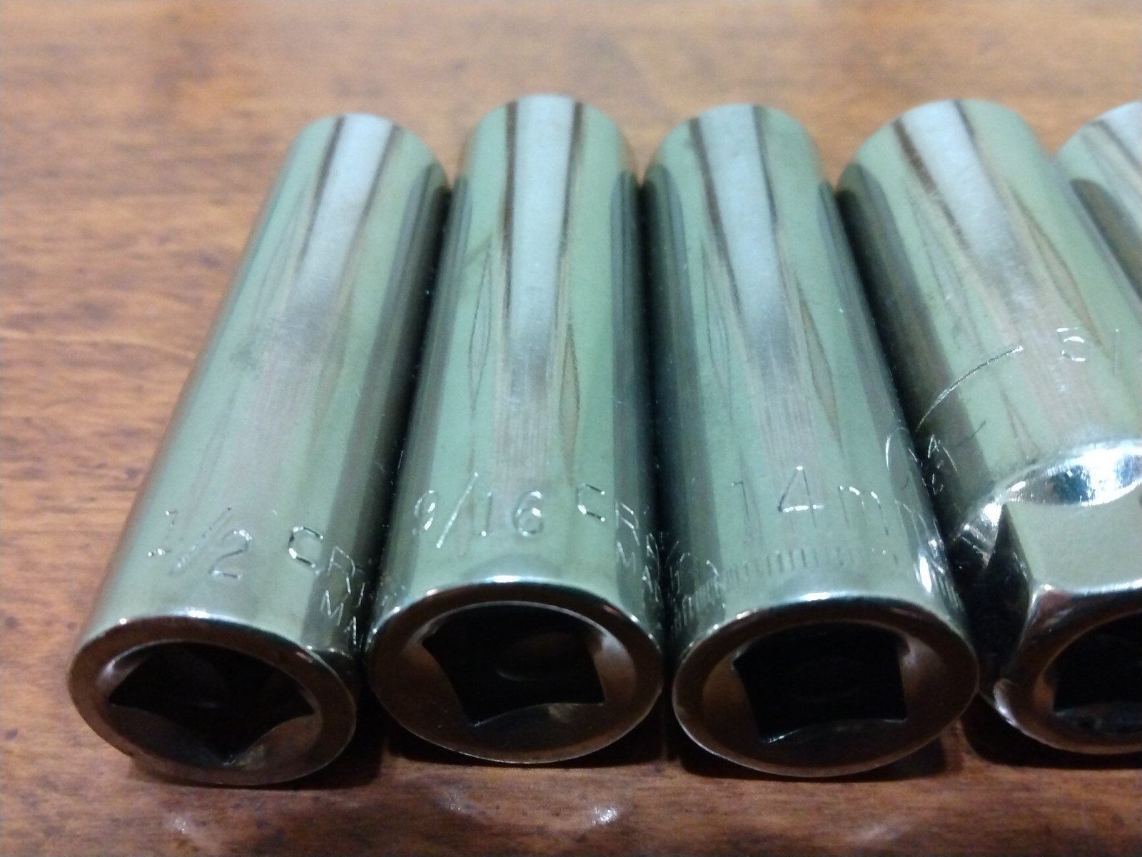 Craftsman Lot of 15 Sockets Marked «G» Various Sizes