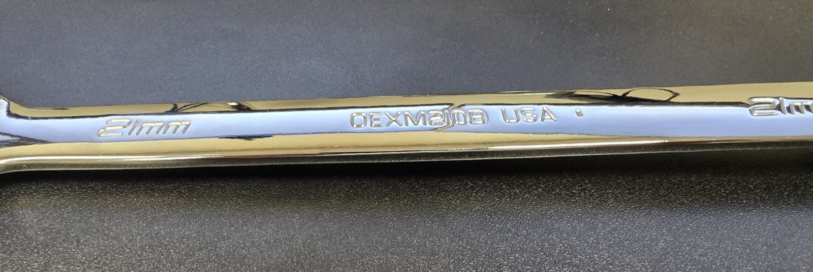 SNAP-ON TOOLS USA NEW 21mm Metric Standard 12 Point Chrome Combo Wrench OEXM210B