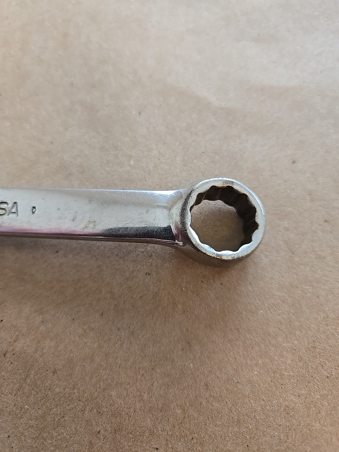 Snap On 9/16″ 12PT SAE Short Chrome Combination Wrench OEX180B