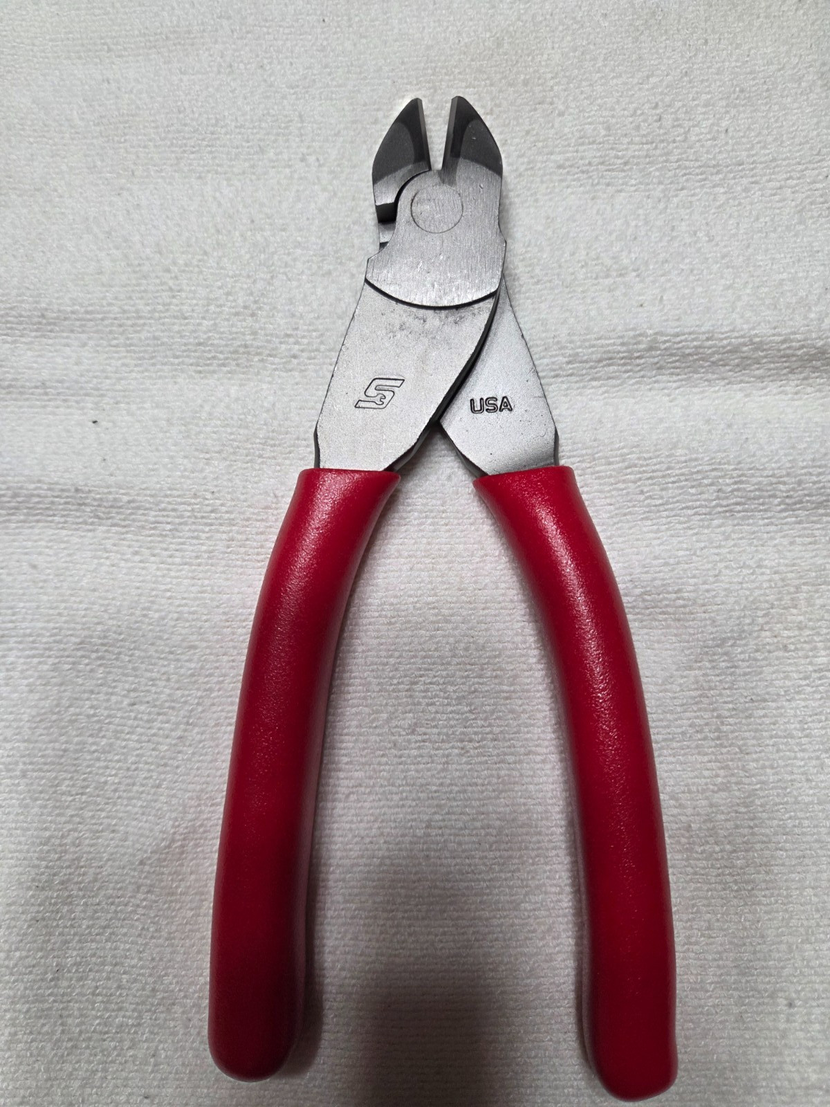 Snap-on Tools USA NEW RED Soft Grip 7″ VectorEdge Diagonal Cutter 87BCF