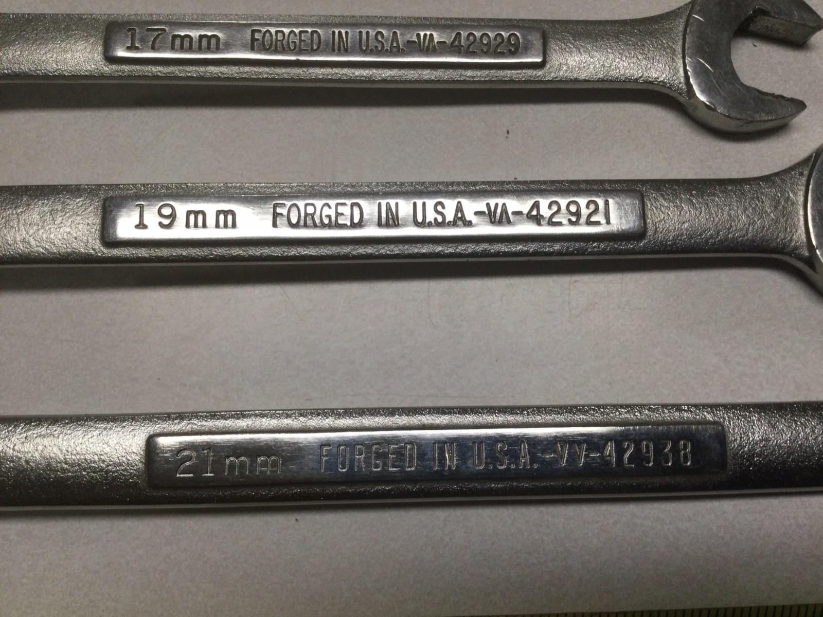 9 – Vintage Craftsman Open/Box End 12 Point Metric Wrenches 8mm-21mm Made USA