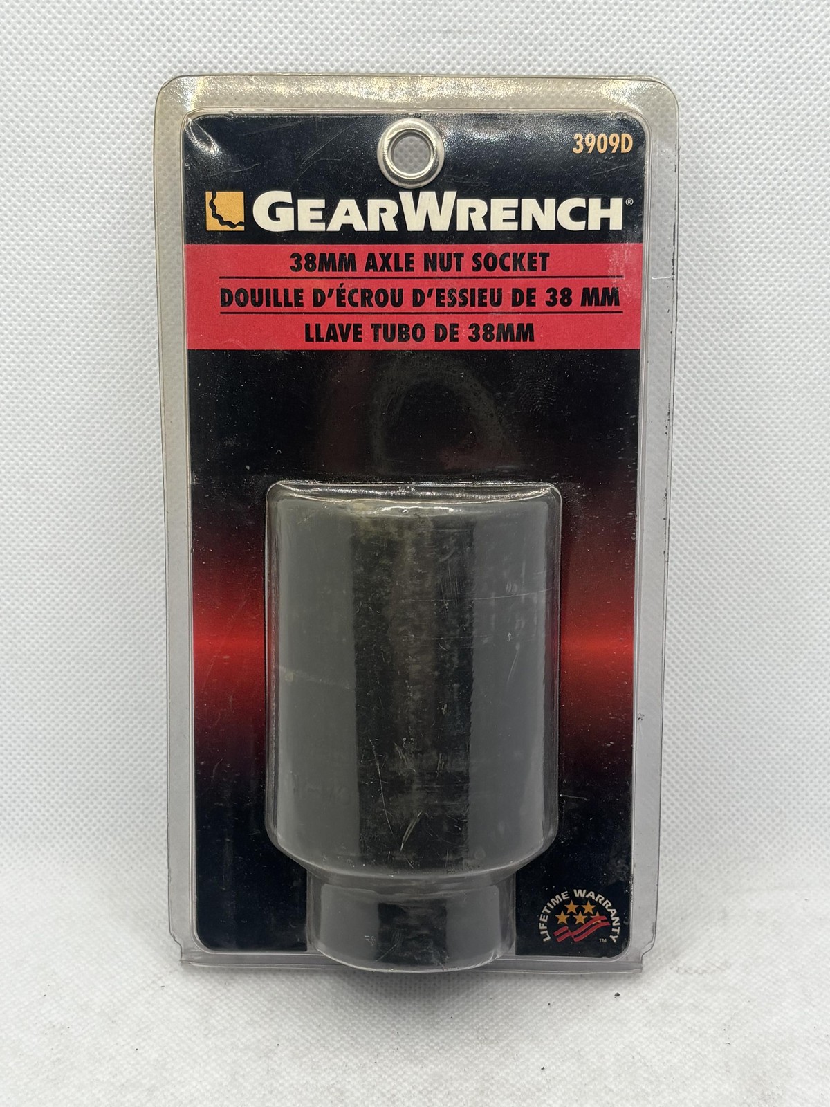 GEARWRENCH 3909D 38mm Deep 1/2 Drive 6 Point Axle Nut Socket GM Ford