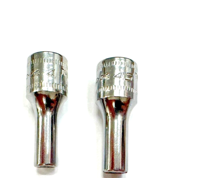 New Snap-on™ 1/4″ drive 4 mm & 4.5 mm TMMS4 TMMS4.5 Semideep 6-pt ADD-ON sockets