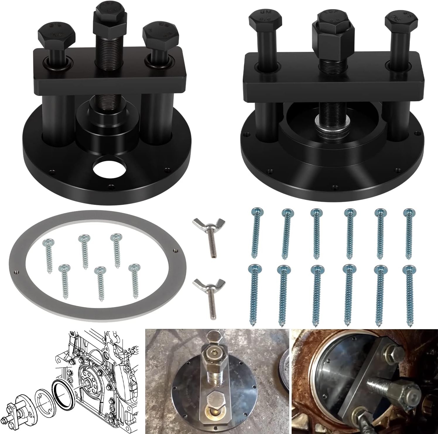 Front & Rear Crankshaft Seal Remover/Installer Tool for Detroit Diesel DD13 DD15