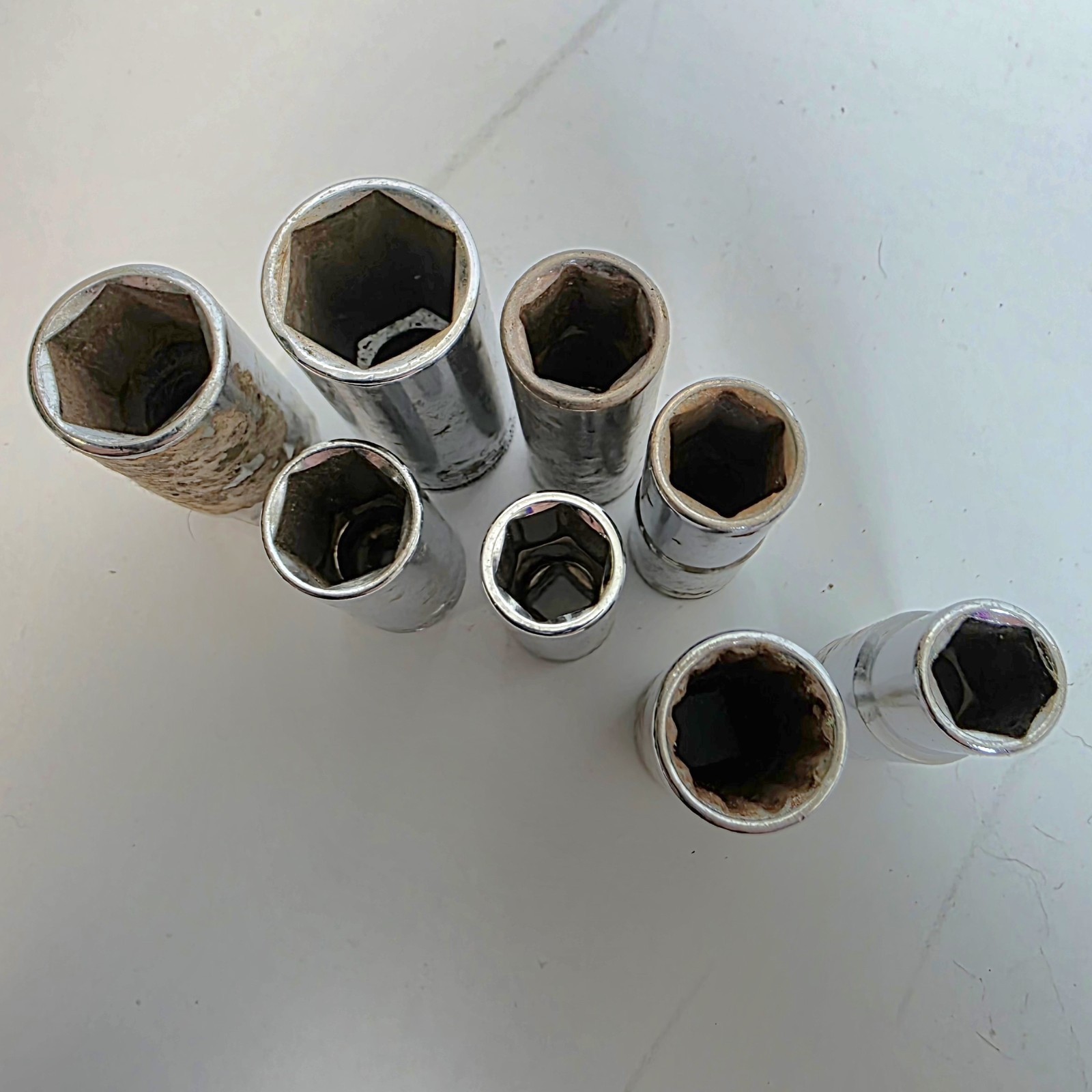 Used Various Deep Sockets Assorted Sizes *See Pics For List #982