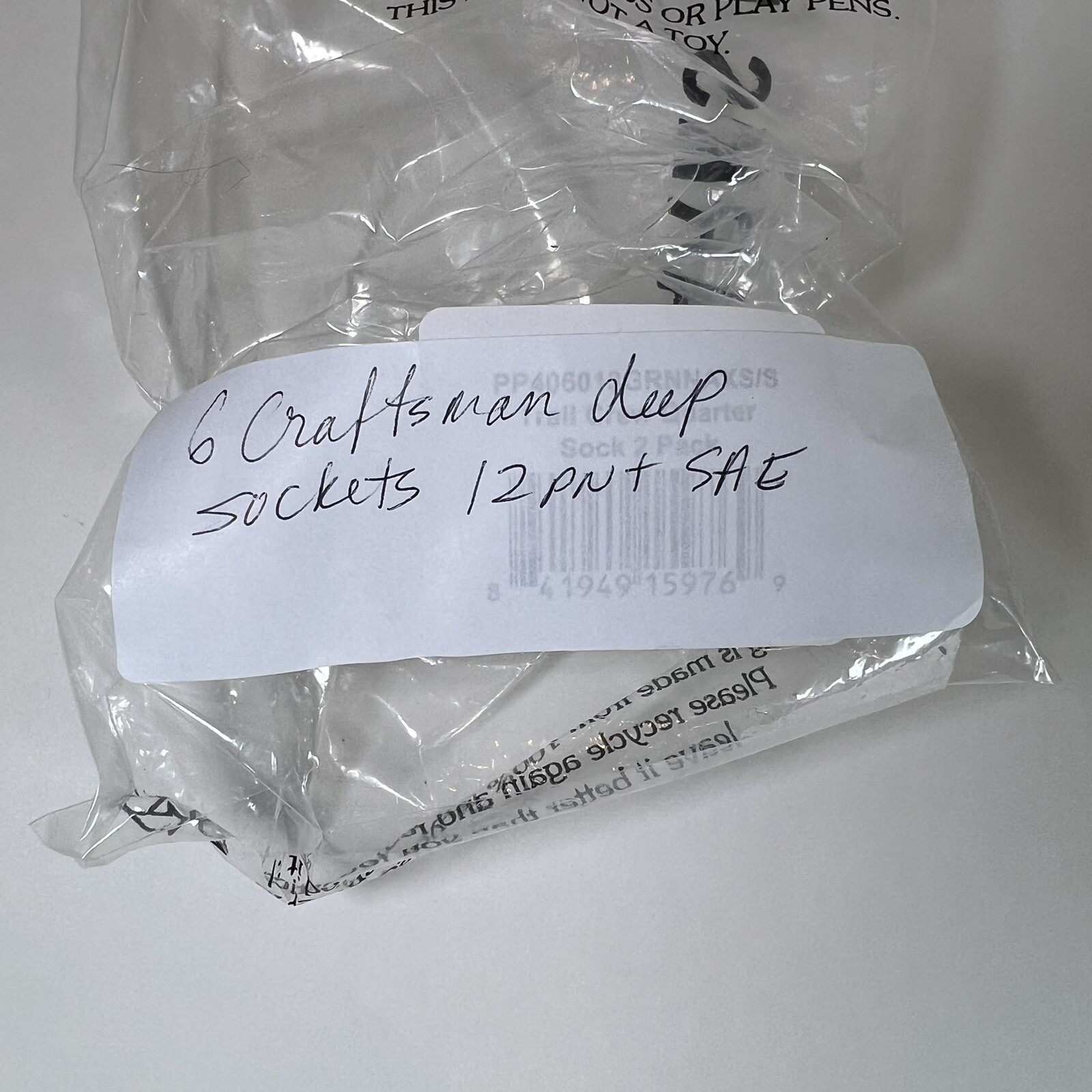 6 Craftsman Deep Sockets SAE 12 Point 3/8″ Drive EE Series Made in USA