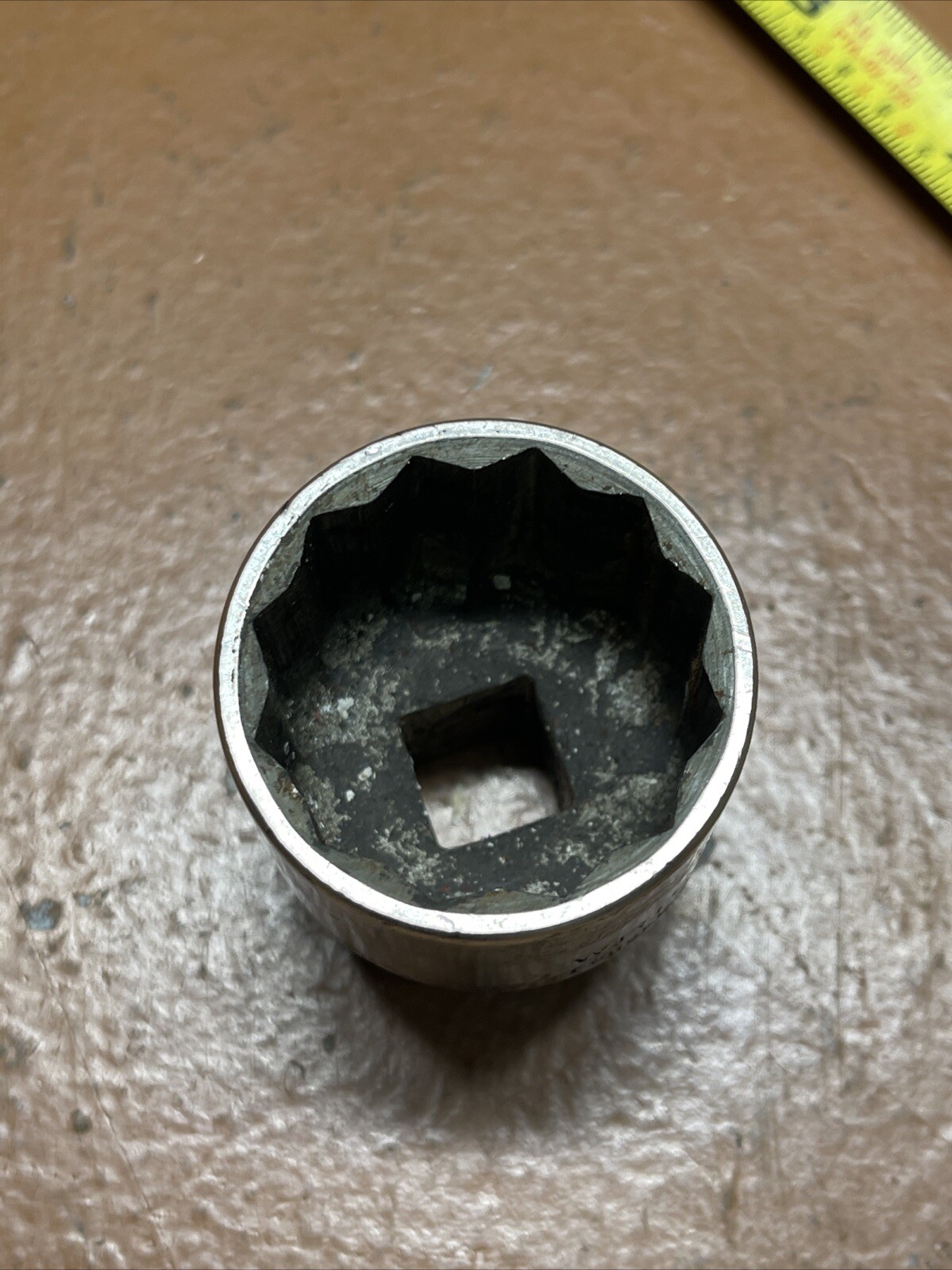 Vintage Wright USA 4140 1-1/4 In SAE 1/2” Drive 12 Point Socket 1 1/4 1/2”