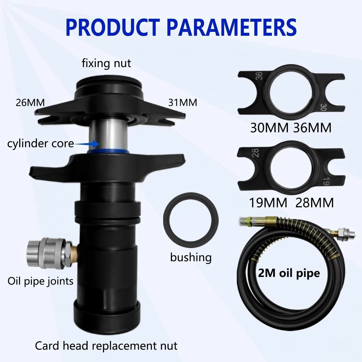 10000 PSI Air Hydraulic Foot Pump & Hydraulic Ball Joint Removal Separator Tool
