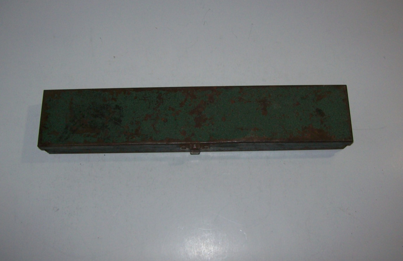 EMPTY Vintage S-K Tools Green Metal Socket Set Case Box, 15″L x 3″ W x 1.5″ T