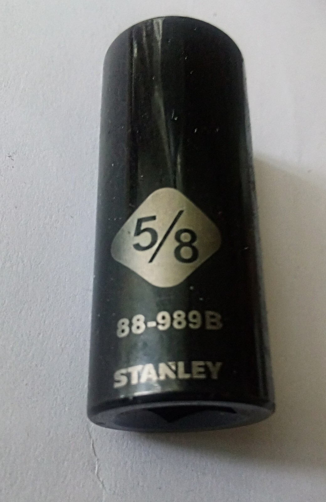 Stanley 5/8″ x 3/8″  Standard Socket 88-981B 6 Pt Black Chrome Free Shipping