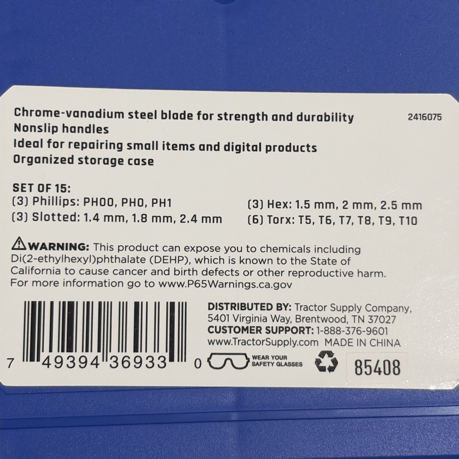 New! JOBSMART 15 pc. Precision Screwdriver Set