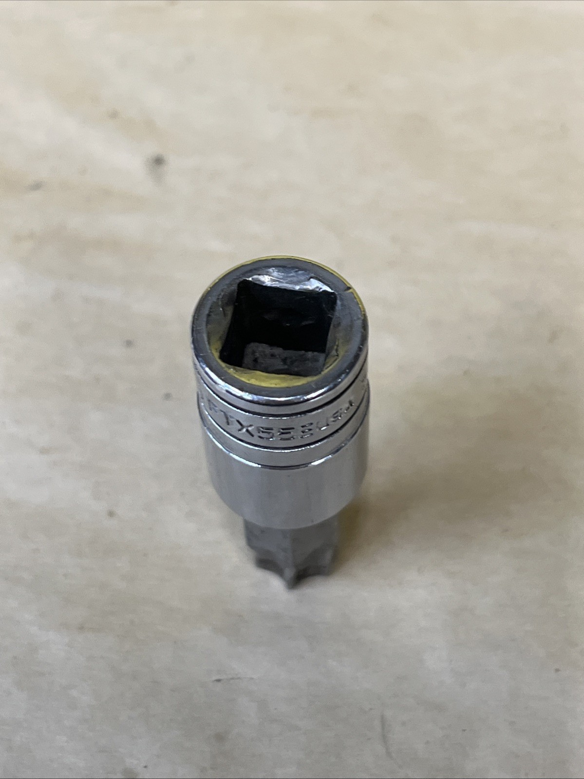 SNAP-ON FTX55E Standard T55 Torx Bit Chrome Socket Driver 3/8”
