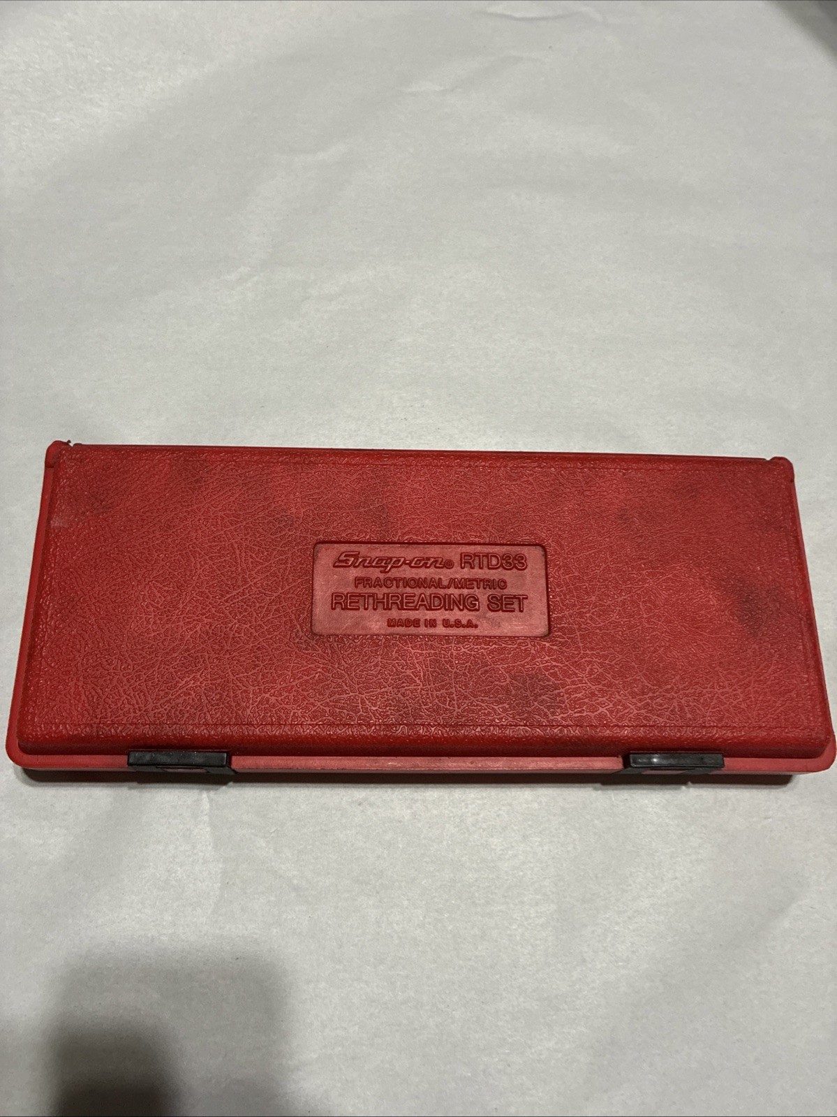 Snap-On RTD33 Fractional / Metric Rethreading Set in Case – Made in USA