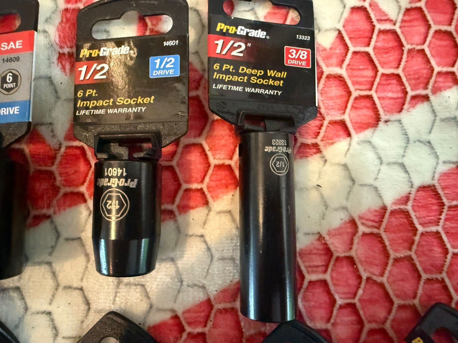 3/8 inch drive impact socket 8 total ***NEW W/TAGS*** 6 point SAE mixed sizes