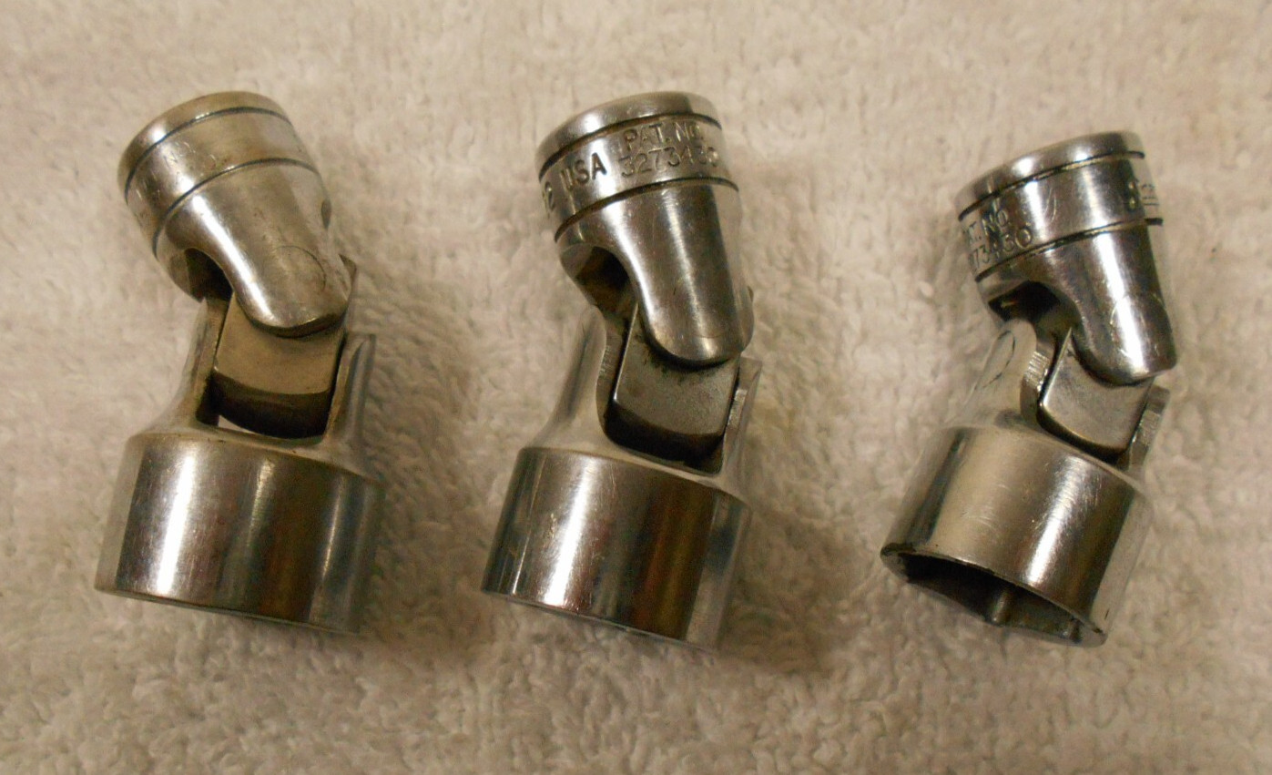 Snap On Swivel Sockets 3/8″ Drive Set of (3) FS24 3/4″, FS22 11/16″, FS20A 5/8″