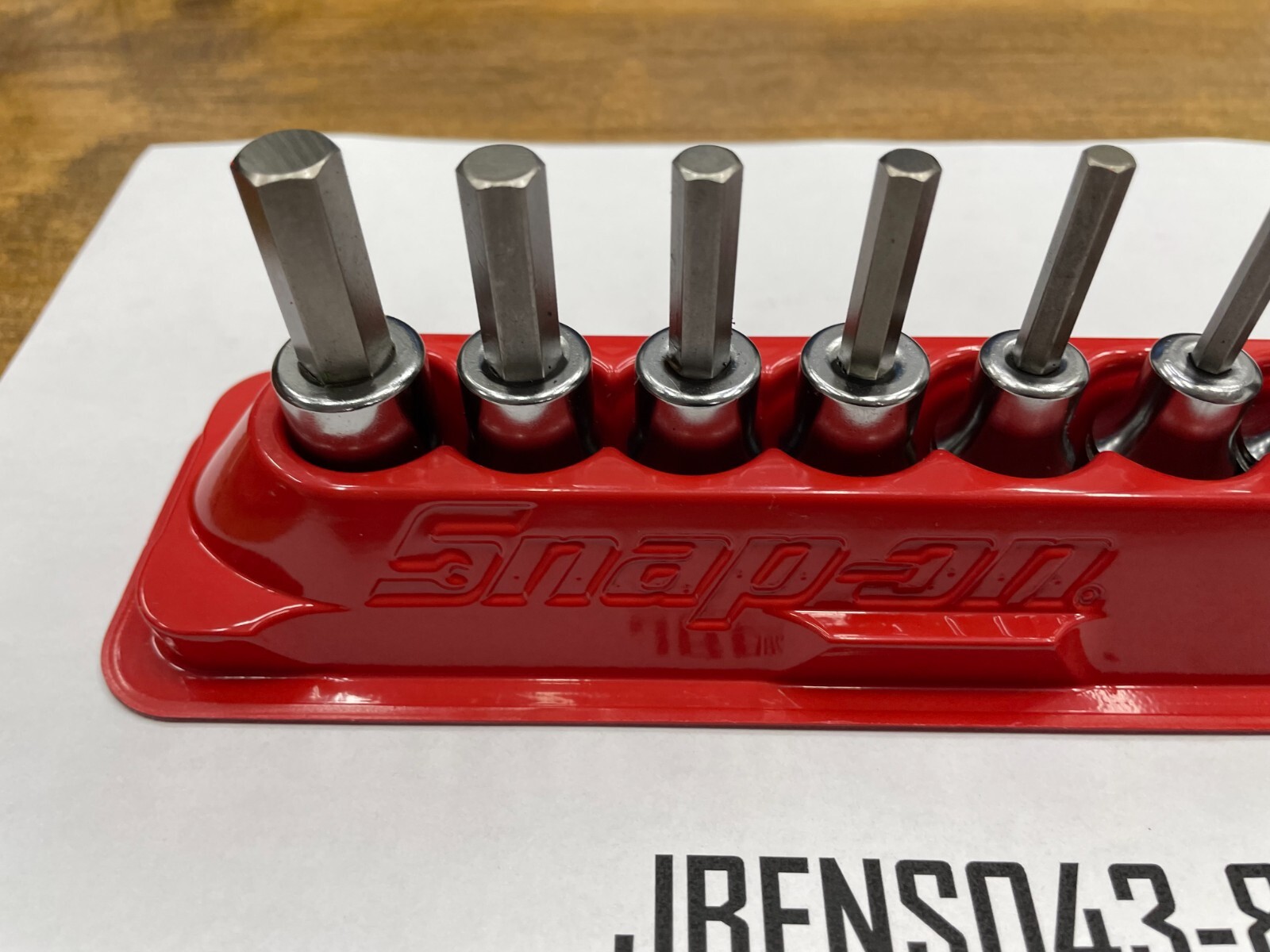 Snap-on Tools USA NEW 8pc 3/8″ Drive SAE Standard Hex Bit Socket Set 208EFAY