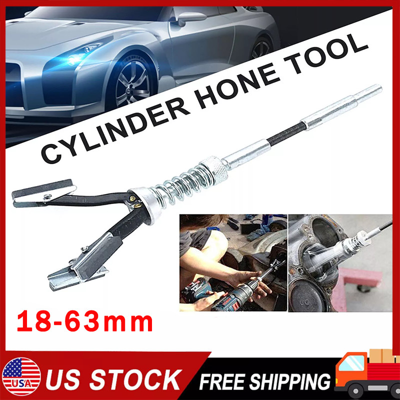 1pc 1/8″ Wide Car-Engine Brake-Cylinder Hone Flex Shaft Bore Honing Tool 18-63mm