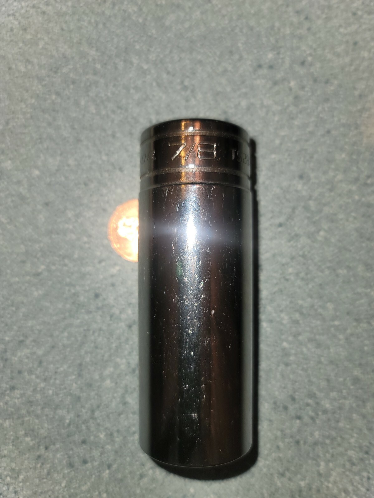 New Snap-on Tools 7/8ths 1/2″ Drive Deep 6 point CHROME socket TS281 45