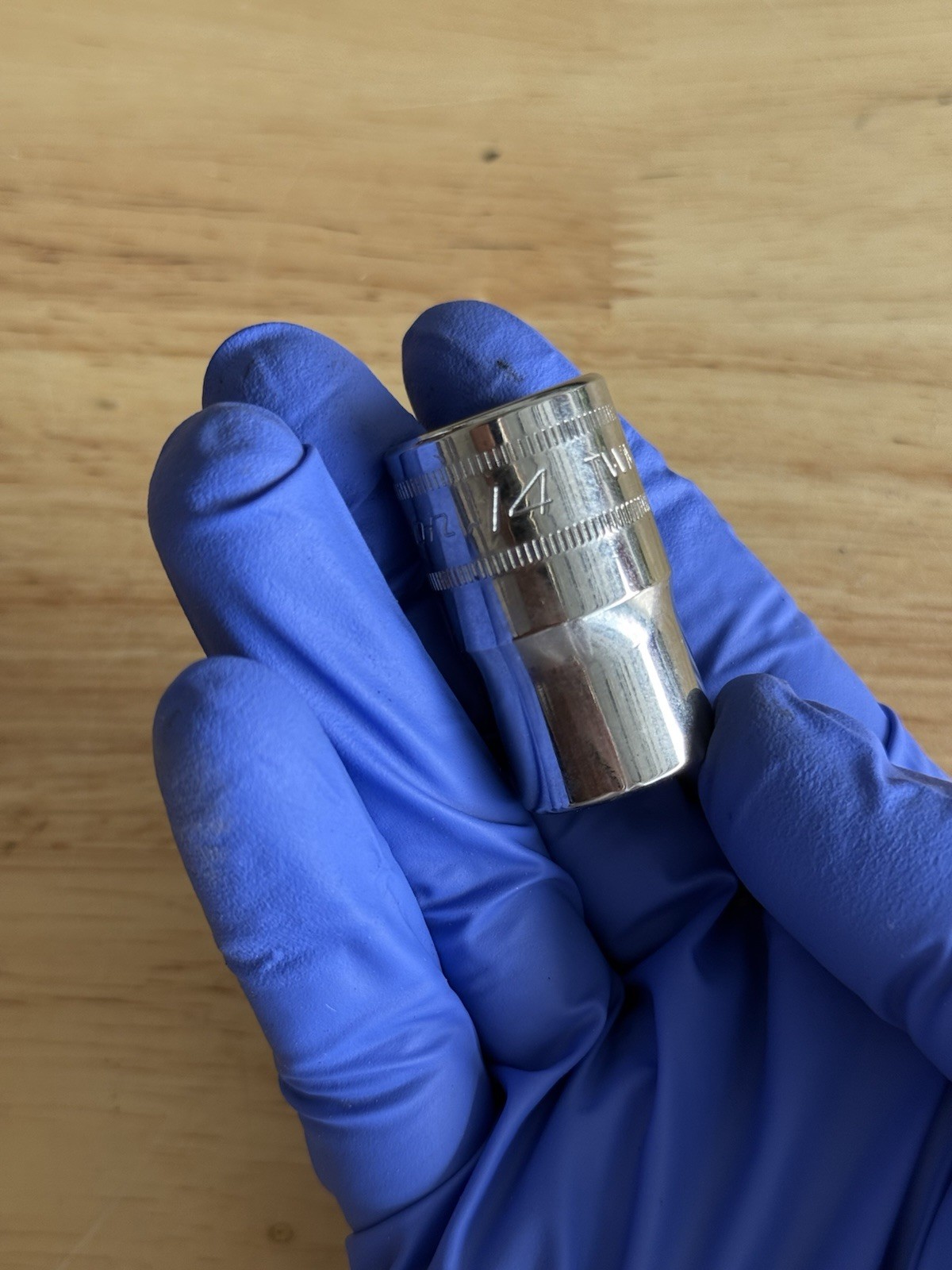 Snap-on 1/2″ Drive 14mm 6 Point Shallow Socket USA Metric TWM14A