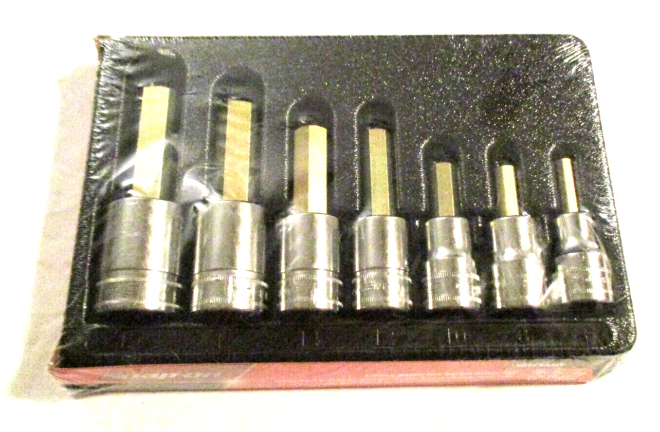 New Snap-on 307ESAMY 1/2″ drive Allen Hex Socket Set 6 8 10 12 14 17 19 mm