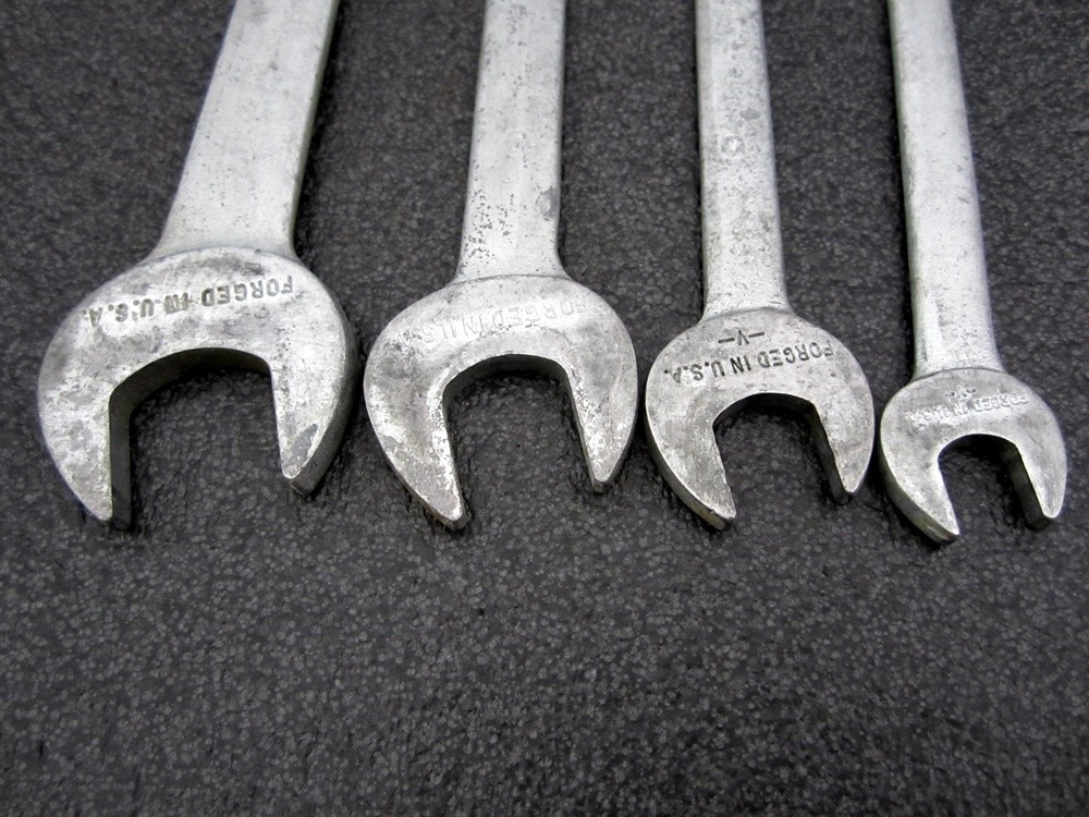 Vintage Craftsman 4pc SAE Tappet Wrench Set -V- Made in USA