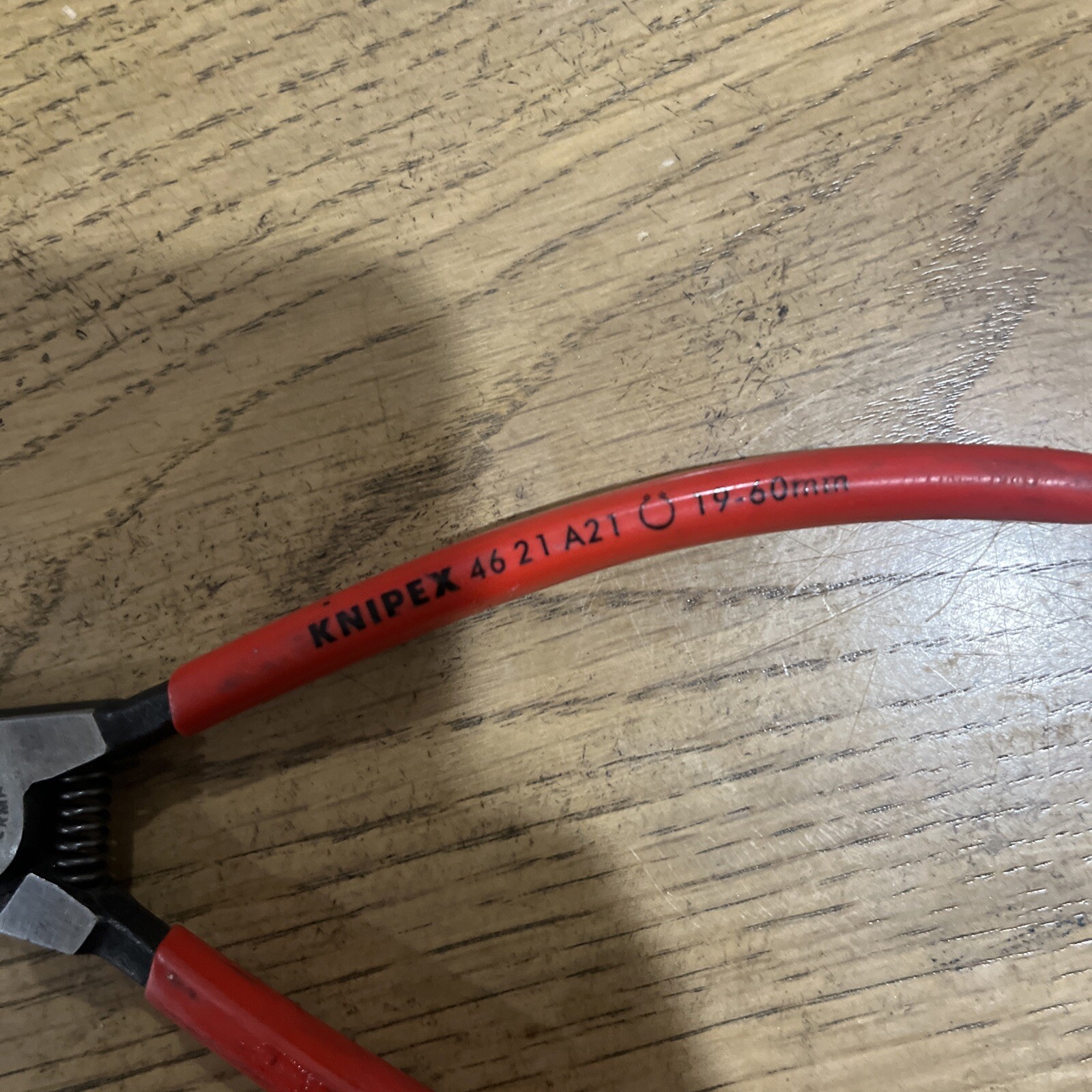 USED, KNIPEX 19-60MM SNAP RING PLIERS. #46 21 A21 , W-GERMANY