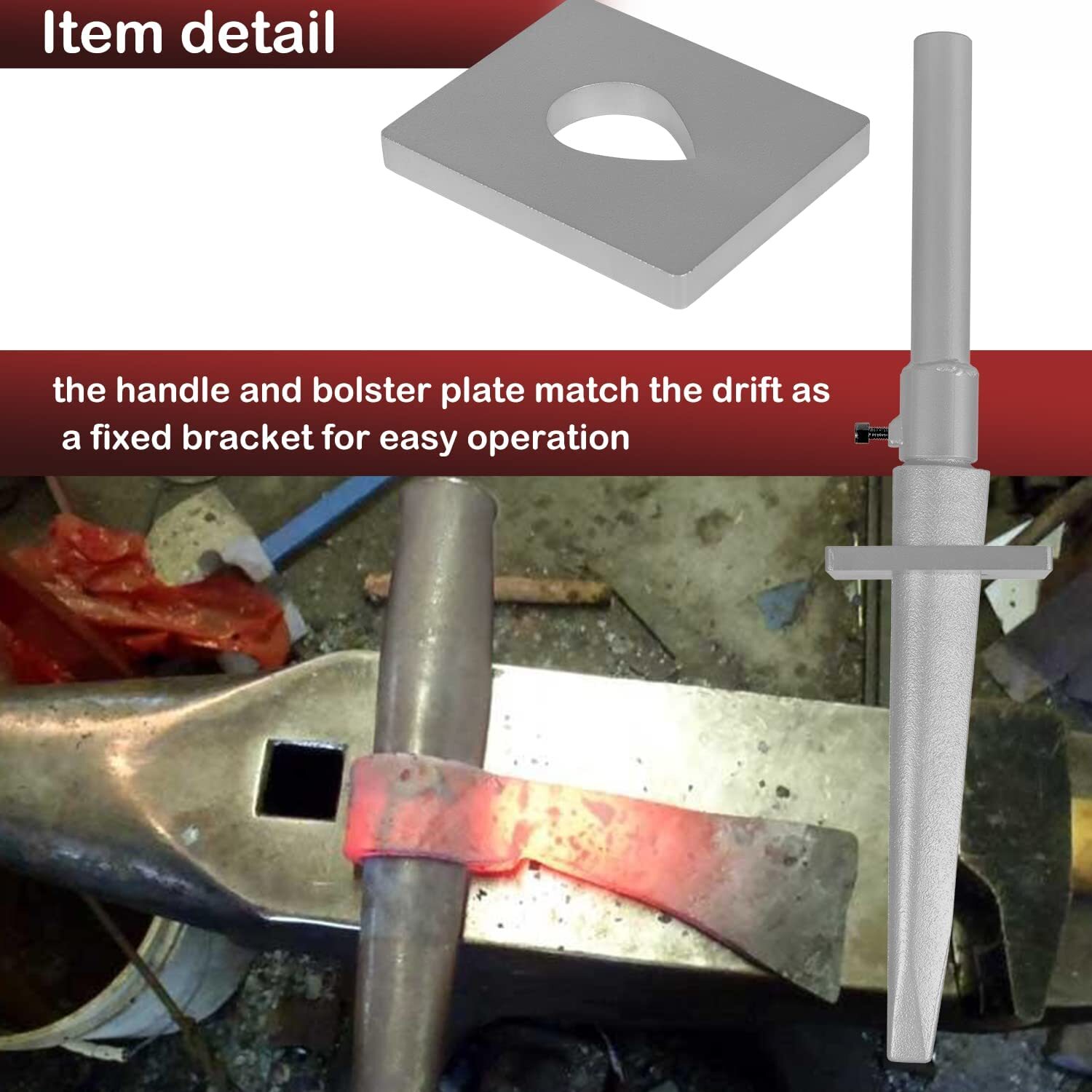 Blacksmith Tomahawk Drift Tools Kits Fits for Blacksmithing Hand-Made Tomahawk