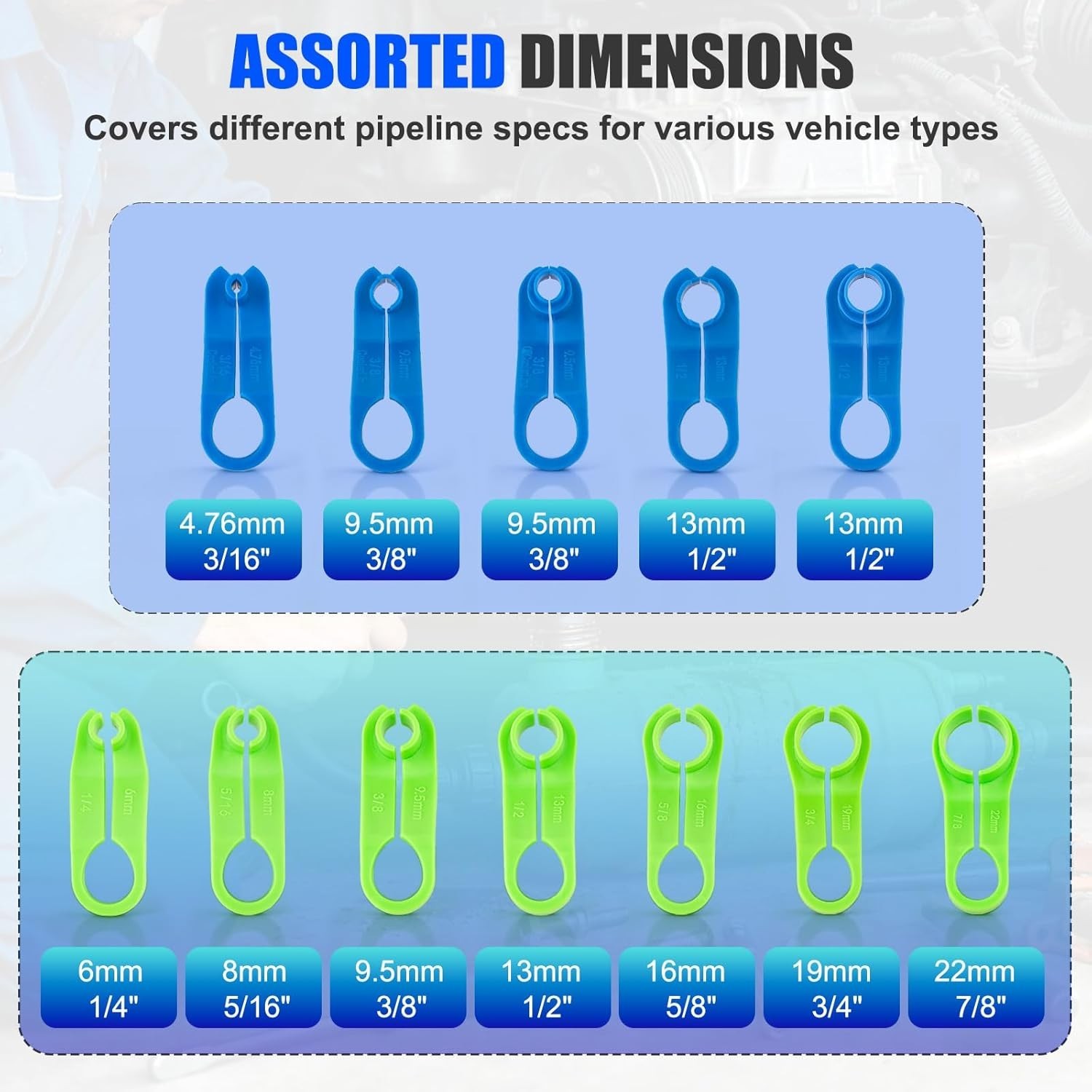 45pcs Master Quick Disconnect Tool Set, Fuel Line Disconnect Tool Kit for Automo