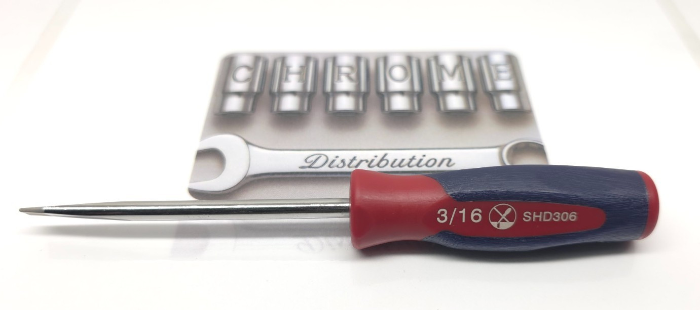 Snap-on Tools RED WHITE BLUE 3/16″ Flat Head Mini-Tip Screwdriver SHD306RWB