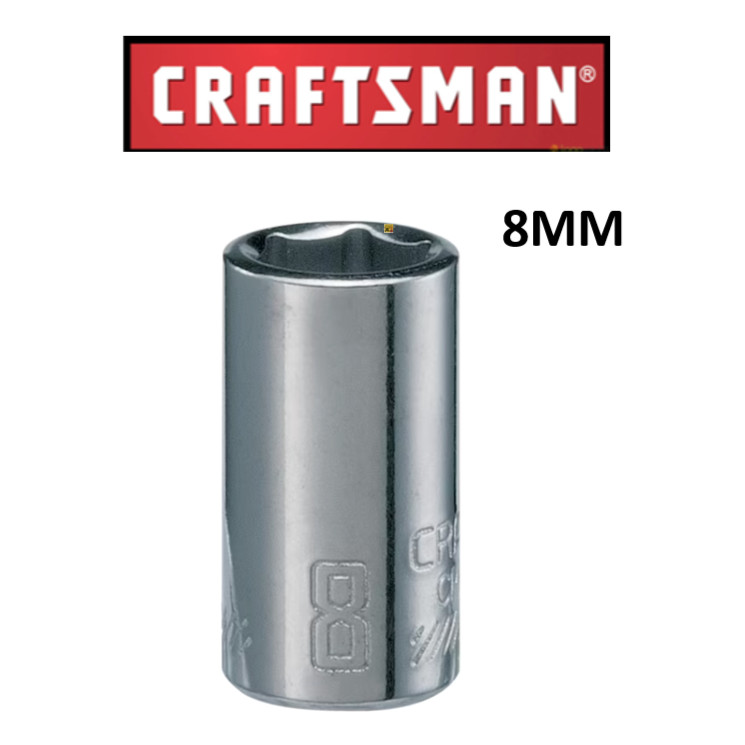 Craftsman 1/4 Inch Drive 6 Point Deep Socket Metric MM / SAE Inch Pick Size CMMT