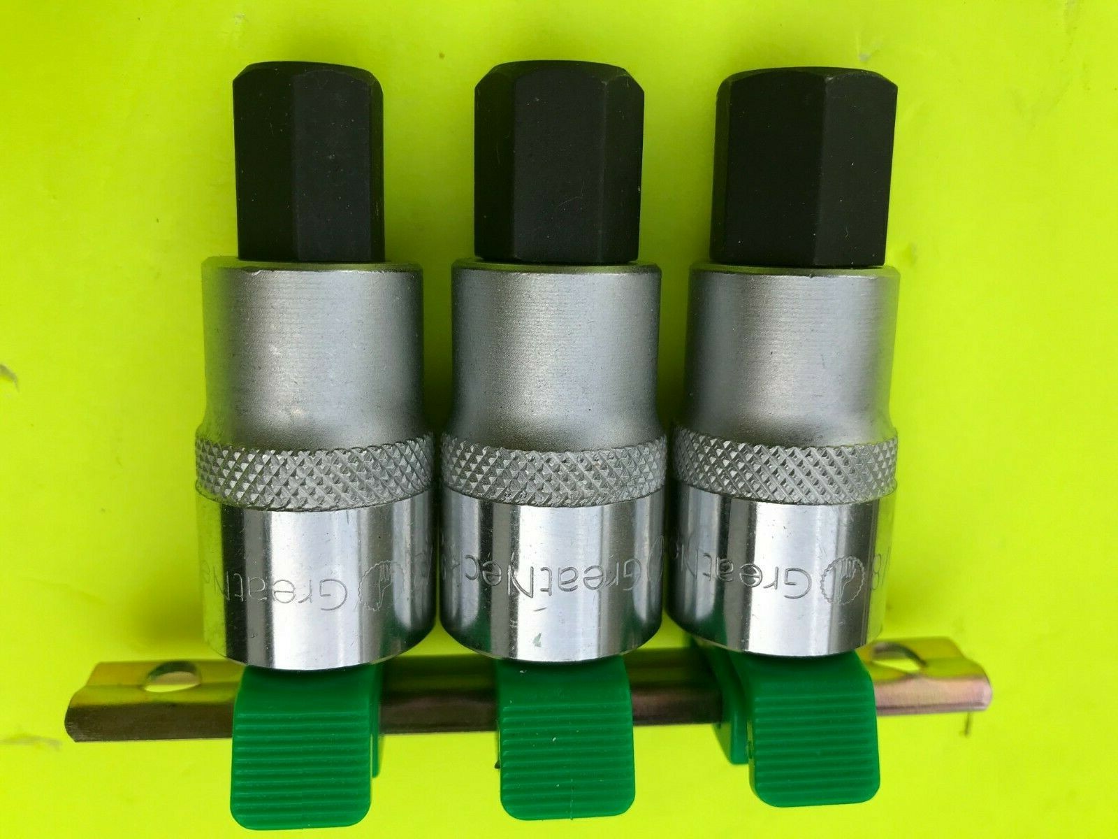 Great Neck 1/2-Inch Drive 3-Piece SAE Large Hex Bit Socket Set 1/2″, 9/16″, 5/8″