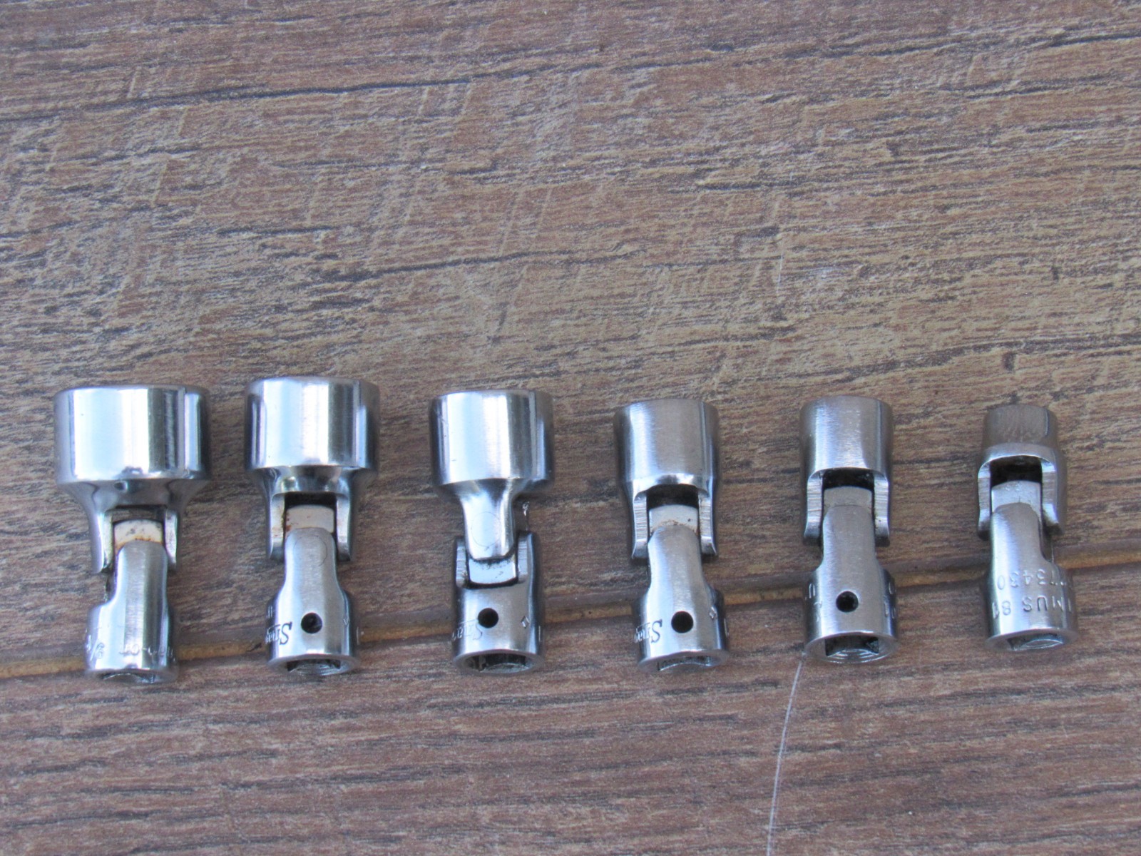SNAP ON 106TMUS 1/4″ DRIVE 6 PT 6 PC SAE UNIVERSAL SWIVEL SOCKET SET UNDERLINE