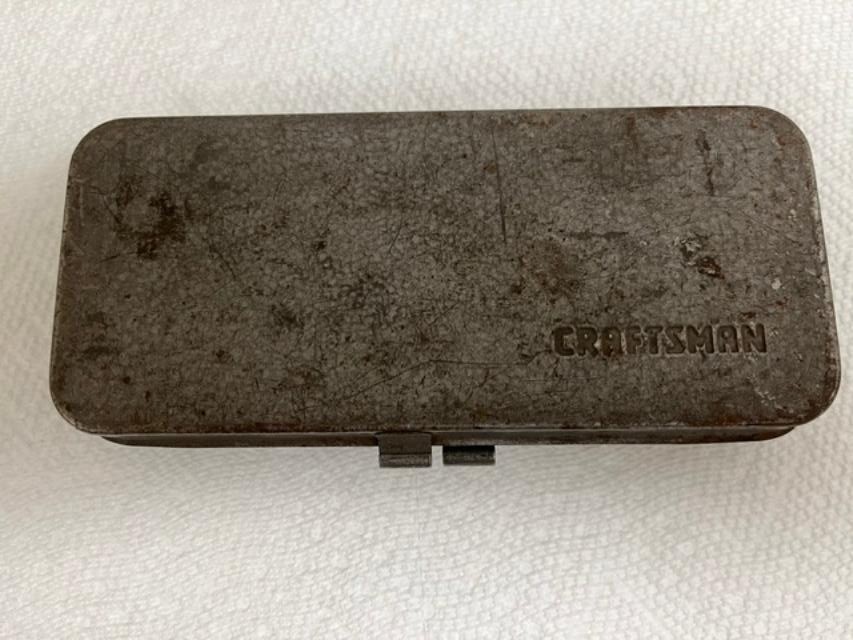 Vintage Craftsman 1/4” SAE =V= Socket set with Accessories and METAL CASE