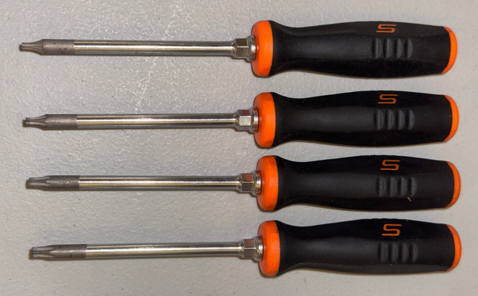 Snap-on SGTX40O Mini TORX® Soft Grip Screwdriver Set T8, T10, T15 & T20 Mint